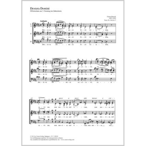 Dextera Domini : Offertorium am 3. Sonntag im Jahreskreis