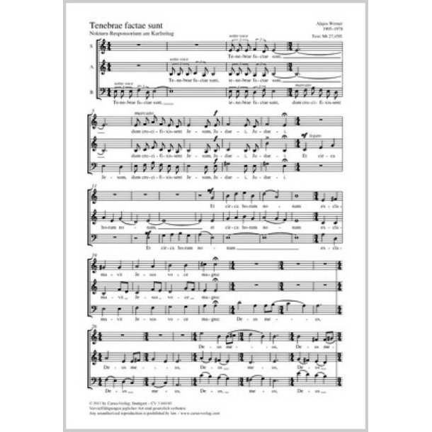 Tenebrae factae sunt : Nokturn-Responsorium am Karfreitag