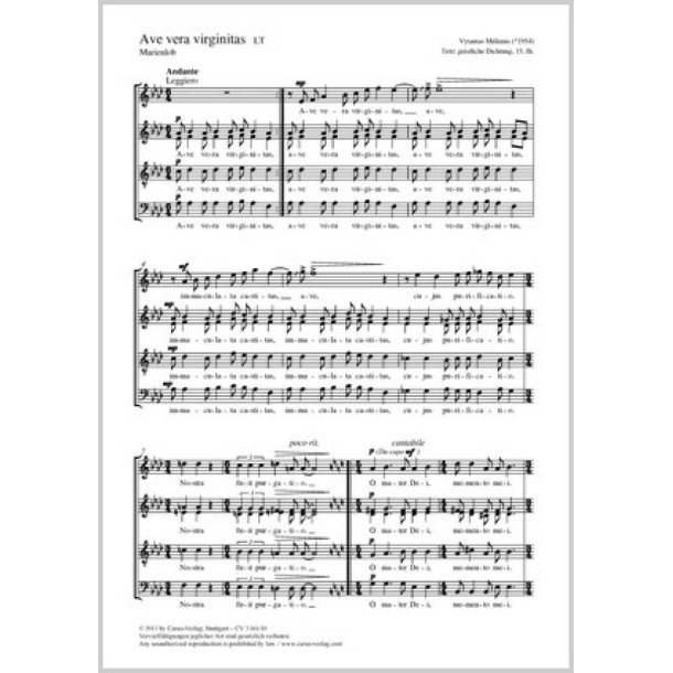 Ave vera virginitas : Marielob