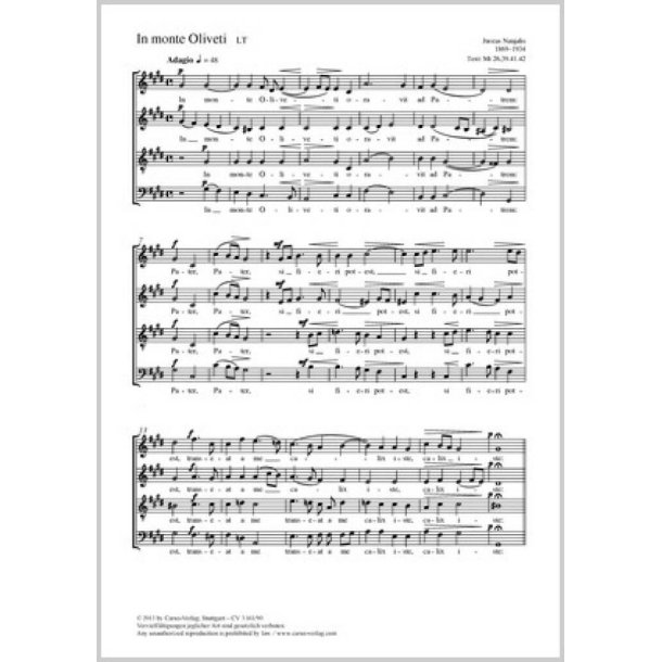 In monte Oliveti : c-Moll