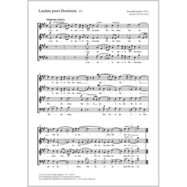 Laudate pueri Dominum : A-Dur