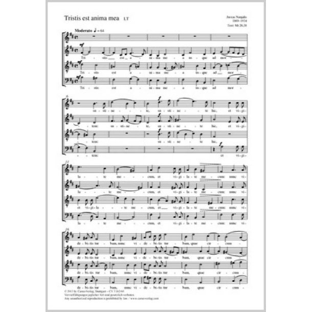 Tristis est anima mea : h-Moll
