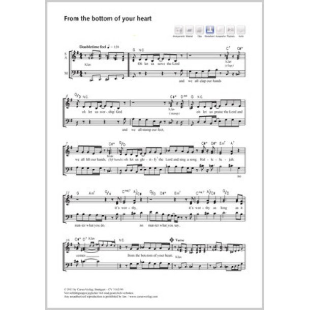 From the bottom of your heart : G-Dur