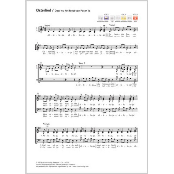 Osterlied/Daar nu het feest van Pasen is