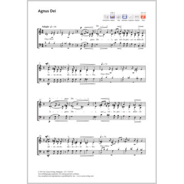 Agnus Dei : C-Dur