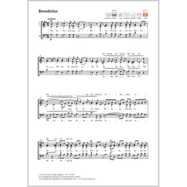 Benedictus : G-Dur