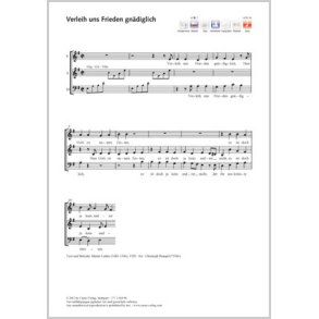 Verleih uns Frieden gnädiglich : e-Moll