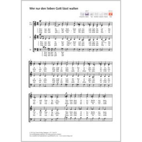 Wer nur den lieben Gott lässt walten : a-Moll