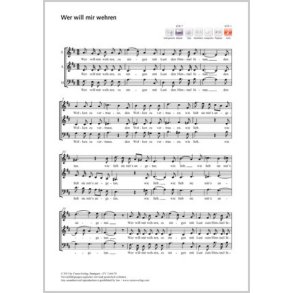 Wer will mir wehren : D-Dur