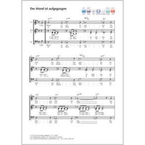 Der Mond ist aufgegangen : G-Dur