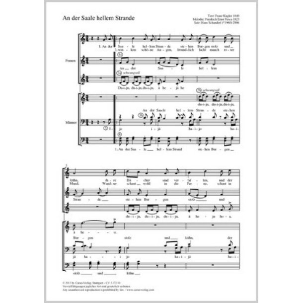 An der Saale hellem Strande