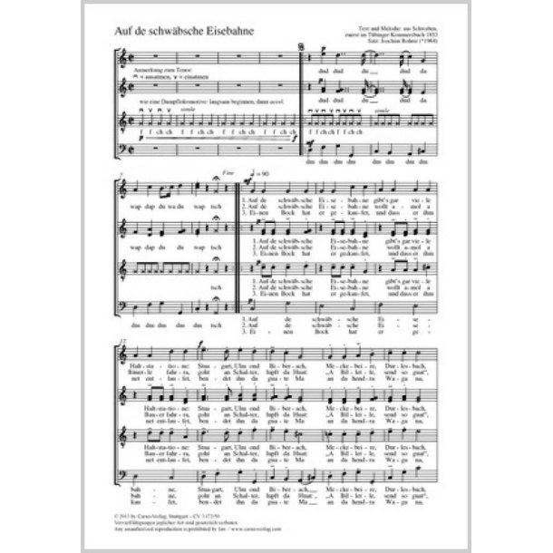 Auf de schw&auml;bsche Eisebahne