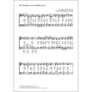 Das Wandern ist des Müllers Lust : B-Dur