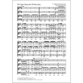 Der Jager langs dem Weiher ging : A-Dur