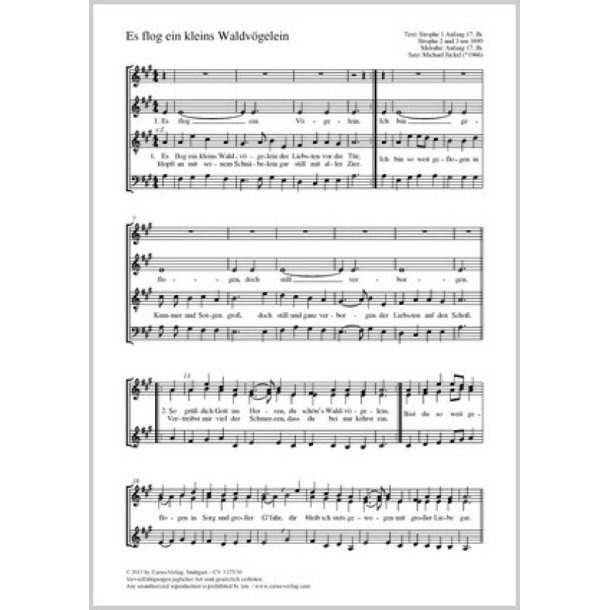Es flog ein kleins Waldv&ouml;gelein