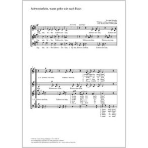 Schwesterlein, wann gehn wir nach Haus : a-Moll