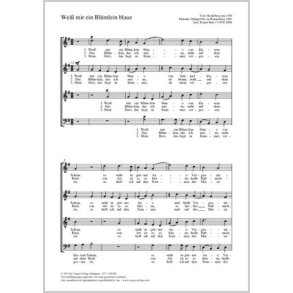 Weiß mir ein Blümlein blaue : G-Dur