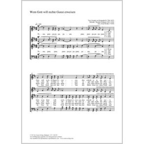 Wem Gott will rechte Gunst erweisen : D-Dur