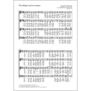 Wir pflügen und wir streuen : As-Dur