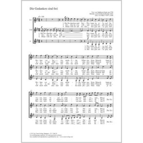 Die Gedanken sind frei : B-Dur