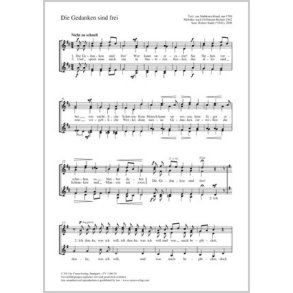 Die Gedanken sind frei : D-Dur