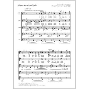 Guten Abend, gut Nacht : G-Dur