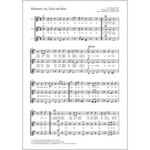 Himmels Au, licht und blau : G-Dur