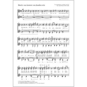 Horch, was kommt von draußen rein : F-Dur