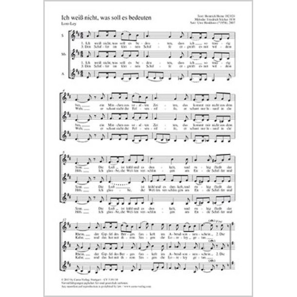 Ich wei&szlig; nicht, was soll es bedeuten : Lore-Ley