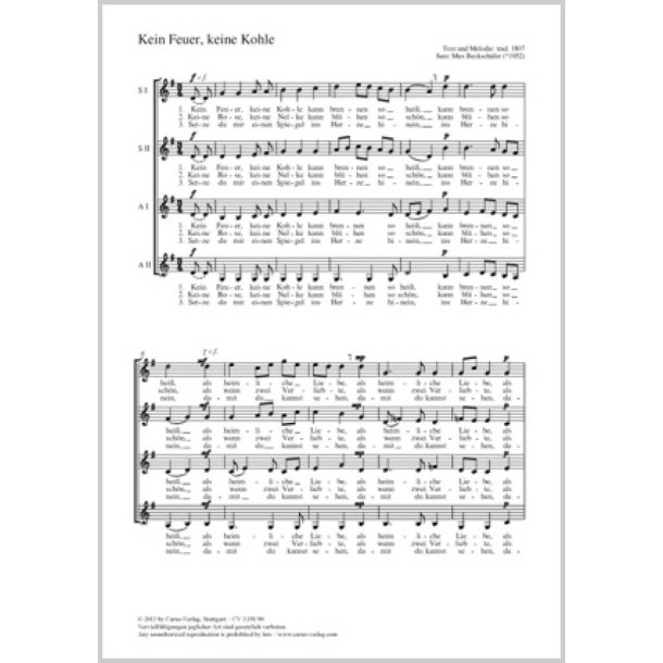 Kein Feuer, keine Kohle : G-Dur