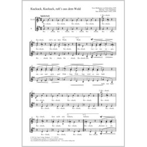 Kuckuck, Kuckuck, ruft's aus dem Wald