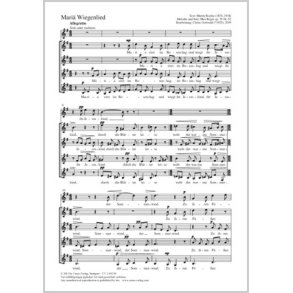 Mariä Wiegenlied : G-Dur