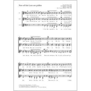 Nun will der Lenz uns grüßen : B-Dur