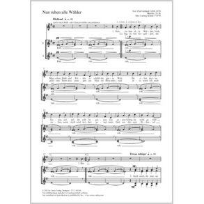 Nun ruhen alle Wälder : G-Dur