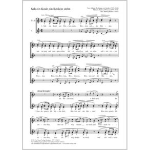 Sah ein Knab ein Röslein stehn : F-Dur
