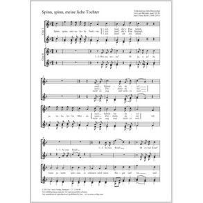 Spinn, spinn meine liebe Tochter : F-Dur