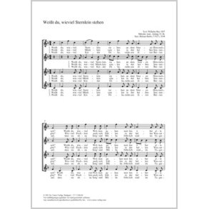 Weißt du, wieviel Sternlein stehen : F-Dur