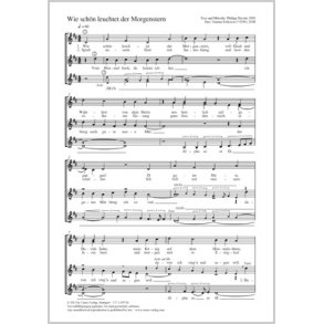 Wie schön leuchtet der Morgenstern : D-Dur