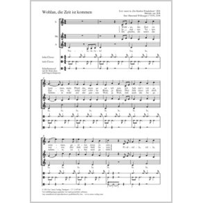 Wohlan, die Zeit ist kommen : C-Dur