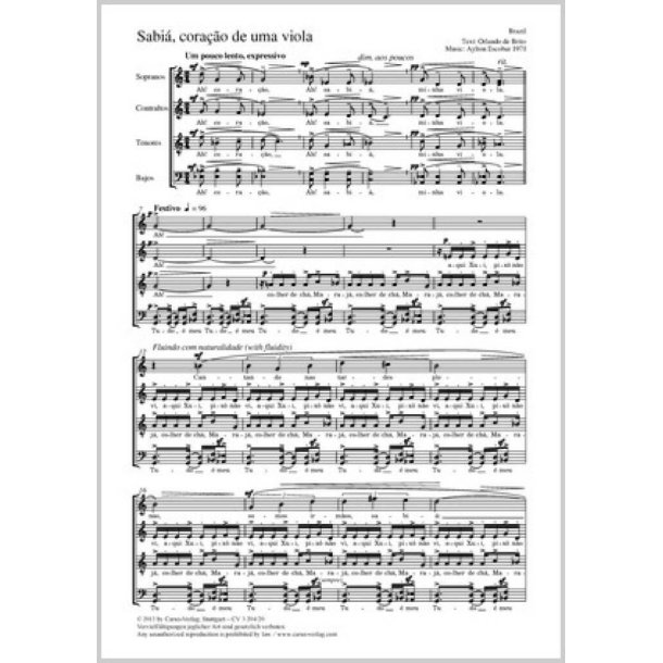 Sabi&aacute;, coracoa de uma viola