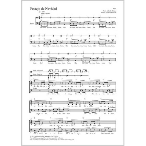 Festejo de Navidad : C-Dur