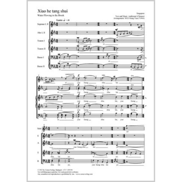 Xiao he tang shui : c-Moll