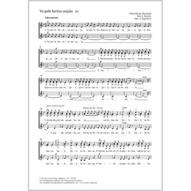 Vo pole bereza stojala