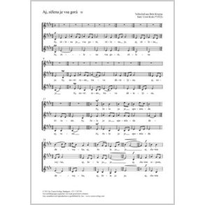 Aj, zèlena je vsa gorá : E-Dur