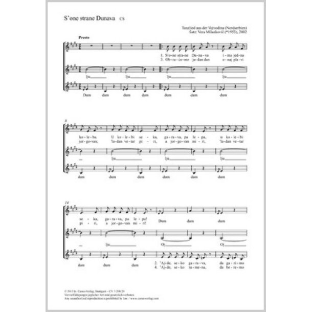 S' one strane Dunava : E-Dur