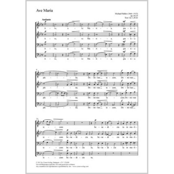 Ave Maria : B-Dur