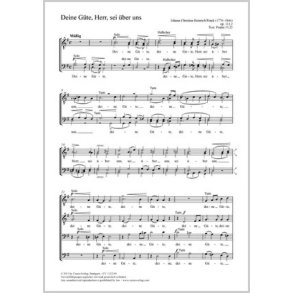 Deine Güte, Herr, sei über uns : G-Dur