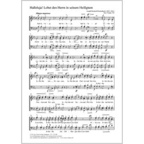 Halleluja! Lobet den Herrn in seinem Heiligtum