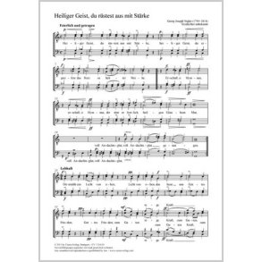Heiliger Geist, du rüstest aus mit Stärke : C-Dur