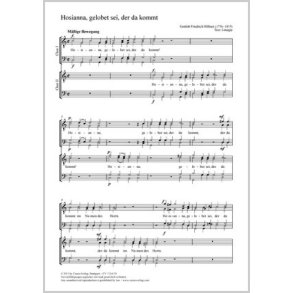 Hosianna, gelobet sei, der da kommt : C-Dur